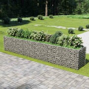 vidaXL Donica gabionowa z galwanizowanej stali, 540 x 90 x 100 cm vidaXL 143554