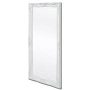 vidaXL Lustro ścienne w stylu barokowym, 120x60 cm, białe vidaXL 243683