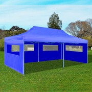 vidaXL Niebieski namiot imprezowy, rozkładany, 3 x 6 m vidaXL 41583