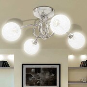 vidaXL Lampa sufitowa z drucianymi kloszami na 4 żarówki G9 vidaXL 240984