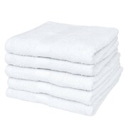 vidaXL Ręczniki hotelowe, 25 szt., bawełna, 400 g/m², 70x140 cm, białe vidaXL 130592