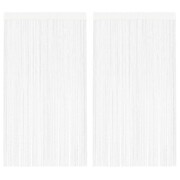 vidaXL Zasłony sznurkowe, 2 sztuki, 140 x 250 cm, białe vidaXL 132399