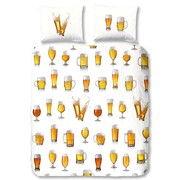 Good Morning Zestaw pościeli 5808-A Beerglass 140 x 200/220 cm, biały Good Morning 5808.00.01
