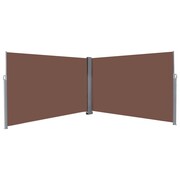 vidaXL Zwijana markiza boczna, 200 x 600 cm, brązowa vidaXL 143686