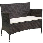 vidaXL Sofa ogrodowa z polirattanu 106x60x84, brązowa vidaXL 42581