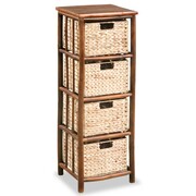 vidaXL Komoda, bambus i hiacynt wodny, 36 x 33 x 102 cm vidaXL 245465
