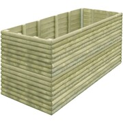 vidaXL Skrzynka ogrodowa na kwiaty z drewna sosnowego 206x106x96 cm vidaXL 42216