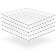 vidaXL Przezroczyste płyty akrylowe, 5 szt., 40 x 60 cm, 10 mm vidaXL 143549