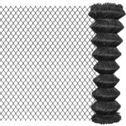 vidaXL Siatka ogrodzeniowa 15 x 1,5 m, stalowa, szara vidaXL 142426