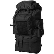 vidaXL Plecak XXL w wojskowym stylu, 100 L, czarny vidaXL 91097