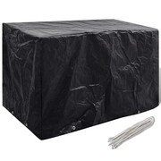 vidaXL Pokrywa na meble ogrodowe z 8 oczkami do przewlekania 140 x 70 x 90 cm vidaXL 41646
