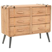 vidaXL Szafka z szufladami, lite drewno jodłowe, 91 x 35 x 73 cm vidaXL 245774