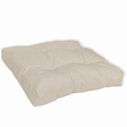 vidaXL Wyściełana poduszka na siedzenie 50 x 50 x 10 cm biały piasek vidaXL 40962