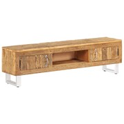 vidaXL Szafka TV z litego drewna z podkładów kolejowych, 140x30x40 cm vidaXL 246416