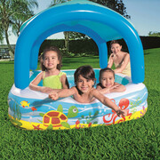 Bestway Basen z baldachimem, niebieski, 140 x 140 x 114 cm, 52192 Bestway 91619