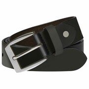 vidaXL Męski pasek biznesowy, skórzany, czarny, 125 cm vidaXL 133331