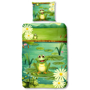 Good Morning Zestaw pościeli 5610-P Frogs 140 x 200/220 cm, zielony Good Morning 5610.99.01