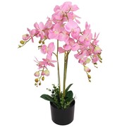 vidaXL Sztuczny storczyk z doniczką, 75 cm, różowy vidaXL 244426