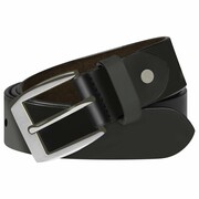 vidaXL Męski pasek biznesowy, skórzany, czarny, 105 cm vidaXL 133329