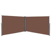 vidaXL Zwijana markiza boczna, 180 x 600 cm, brązowa vidaXL 143682