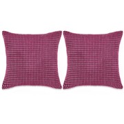 vidaXL Zestaw 2 poduszek z weluru, w kolorze różowym, 60 x 60 cm vidaXL 132911