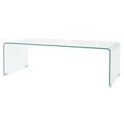 vidaXL Stolik kawowy, szkło hartowane 100x48x33 cm vidaXL 244189