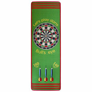 vidaXL Dywanik z tarczą do dart 79x237 cm zielony i czerwony vidaXL 131904