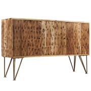vidaXL Szafka z litego drewna akacjowego, wzór fraktal, 120x30x75 cm vidaXL 246133