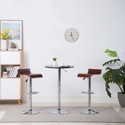 vidaXL Stołki barowe, 2 szt., brązowe vidaXL 246905