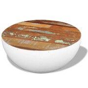 vidaXL Stolik kawowy z drewna odzyskanego na kształt misy 60x60x30 cm vidaXL 243353