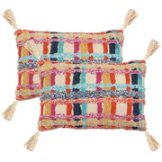 vidaXL 2 poduszki, 40x60 cm, styl boho, wielokolorowe vidaXL 245029