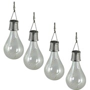 Luxform Ogrodowe lampy solarne LED, 4 szt., przezroczyste, 95420 Luxform 95420