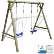 vidaXL Zestaw huśtawek 204 x 154 x 210 cm, drewno sosnowe FSC vidaXL 273699