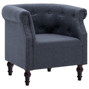 vidaXL Fotel tapicerowany tkaniną, 67 x 60 x 67 cm, ciemnoszary vidaXL 247005