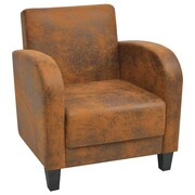 vidaXL Fotel w kolorze brązowym 73x72x76 cm vidaXL 243588