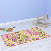 vidaXL Dywanik do zabawy, wzór cukierkowe miasto, 133x190 cm vidaXL 132732