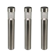 Luxform Ogrodowe słupki solarne LED Tacoma, 3 szt, srebrne, 34315 Luxform 34315