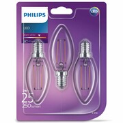 Philips LED Żarówki świeczki Classic, 3 szt., 2 W, 250 lumenów Philips 929001238373