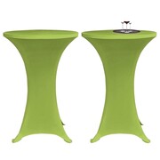 vidaXL Elastyczne nakrycie stołu zielone 2 szt. 60 cm vidaXL 131431