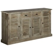 vidaXL Komoda z litego drewna mindi, 145 x 32,5 x 77 cm vidaXL 245508