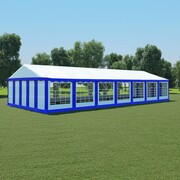vidaXL Namiot ogrodowy z PVC, 6 x 14 m, niebiesko-biały vidaXL 274960