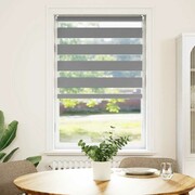vidaXL Roleta w pasy (50 x 100 cm), szara vidaXL 240187