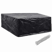 vidaXL Pokrywa na meble ogrodowe z 10 oczkami do przewlekania 260x260x90cm vidaXL 41648