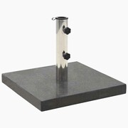 vidaXL Kwadratowa podstawa pod parasol, granitowa, 30 kg, czarna vidaXL 45065