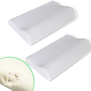 vidaXL Ortopedyczna poduszka pod szyję z pianki anatomicznej 2 szt vidaXL 241226