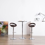 vidaXL Stołki barowe, 2 szt., plastikowe, brązowe vidaXL 246897