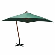 vidaXL Parasol ogrodowy wiszący, 300 x 300 cm, drewniany, zielony vidaXL 42967