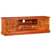 vidaXL Szafka pod telewizor, lite drewno Sheesham, 120x30x40 cm vidaXL 245148