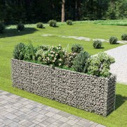 vidaXL Donica gabionowa z galwanizowanej stali, 360 x 50 x 100 cm vidaXL 143560