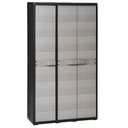 vidaXL Szafa ogrodowa z 4 półkami, czarno-szara vidaXL 43701